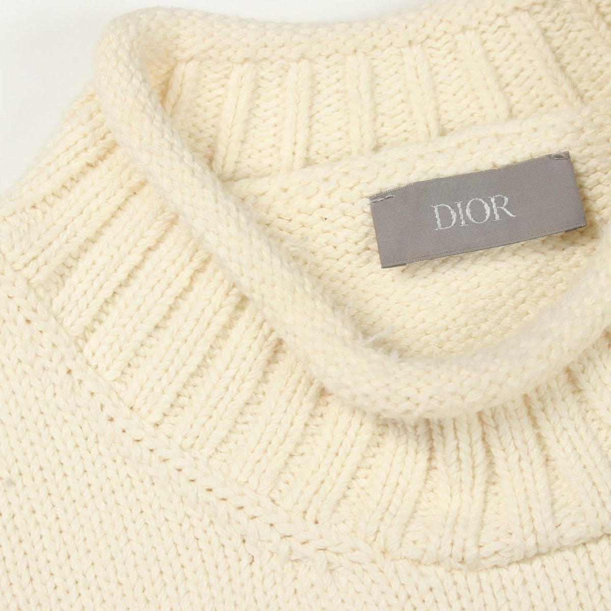 Dior Knit Wool Sweater White Orange — view 6