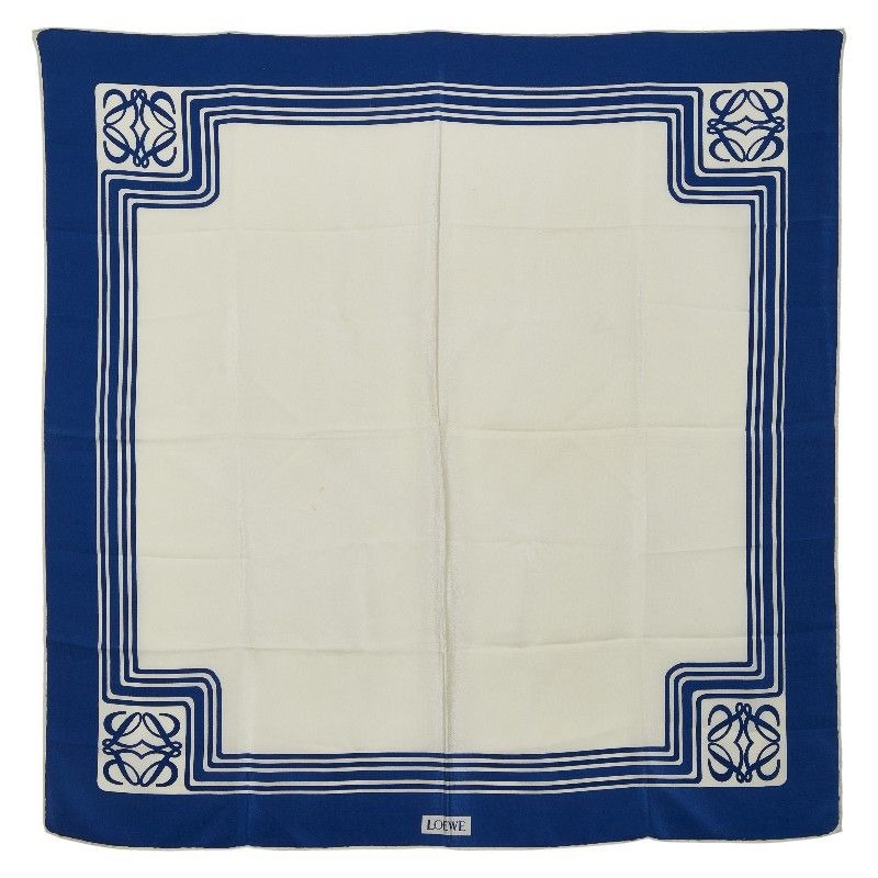Loewe Anagram Ivory Blue Silk