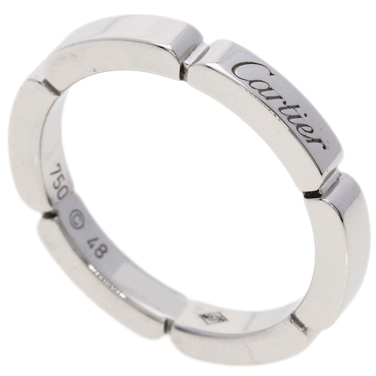 Cartier Maillon Panthère 48 Ring 18k White Gold