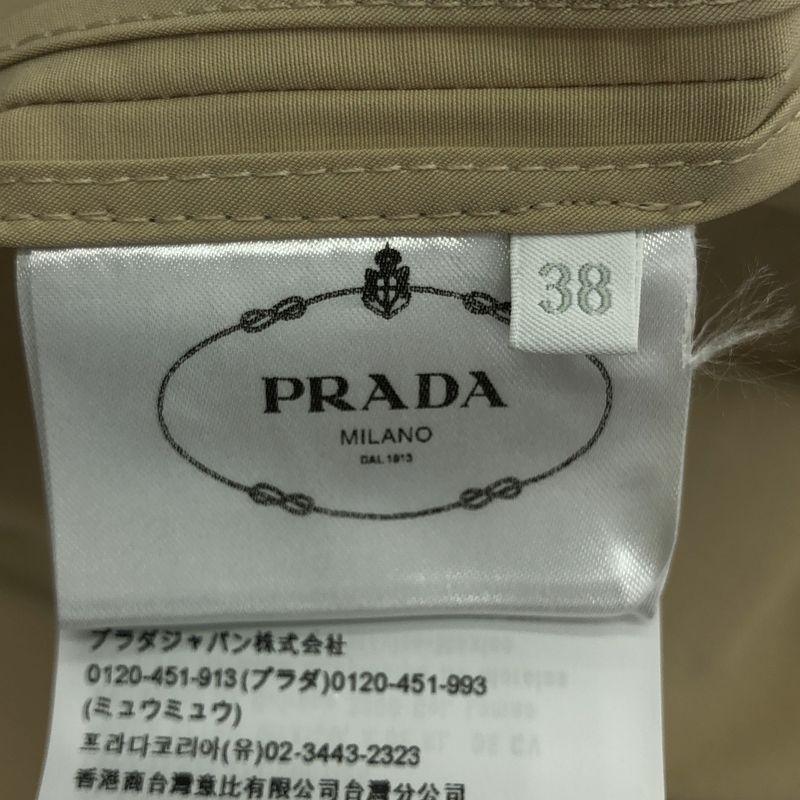 Prada - Puff Sleeve Trench Coat - 38 - Beige - Women's
