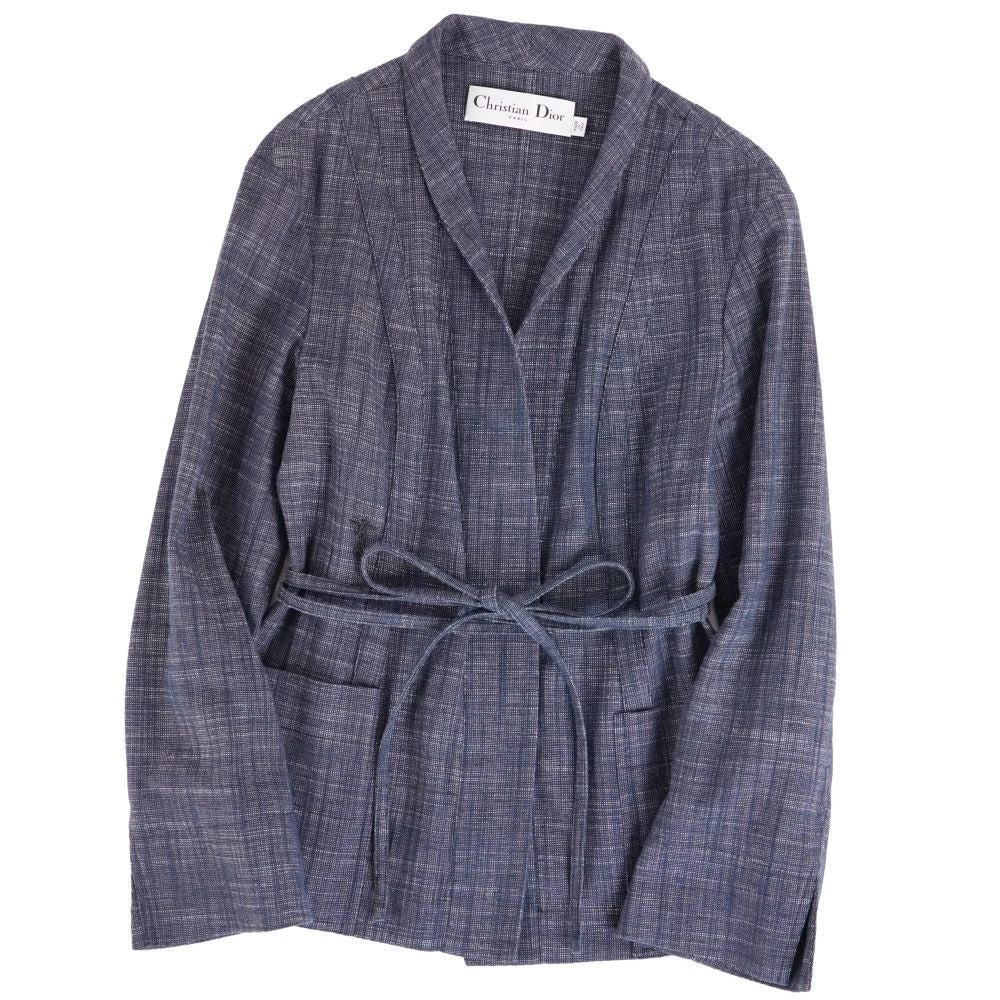 Dior Jacket Cotton Silk Indigo Bull