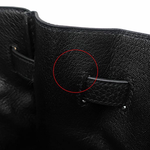 Hermes Handbag Birkin 35 Fjord Black Gold Hardware Black H Engraved [storage