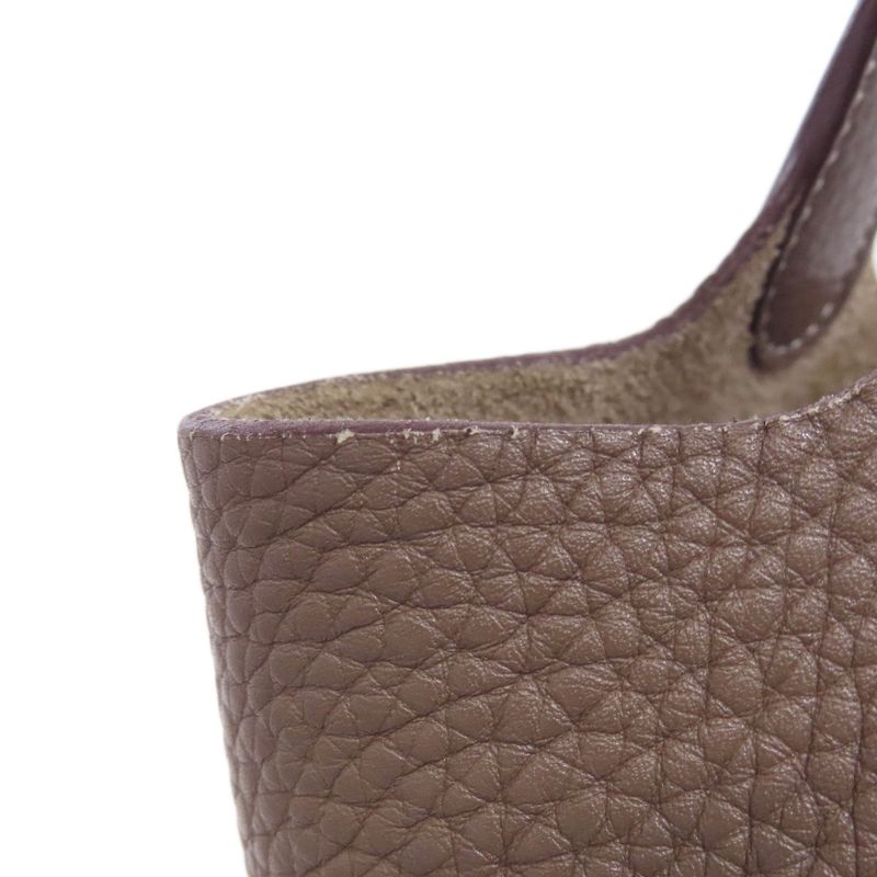 Hermes Picotin Lock PM Etape Silver Hardware Handbag Taurillon Women