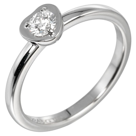 Cartier D'amour Diamants Légers 18kwhite Gold × Diamonds #7 Ladies 2.4g Ring