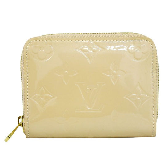 Authentic Louis Vuitton LV Zippy Coin Purse Vernis Leather Coin Case Rose