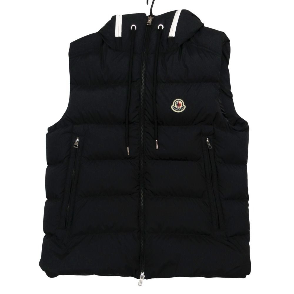 Moncler Down Vest Cardamine Zip Up Black