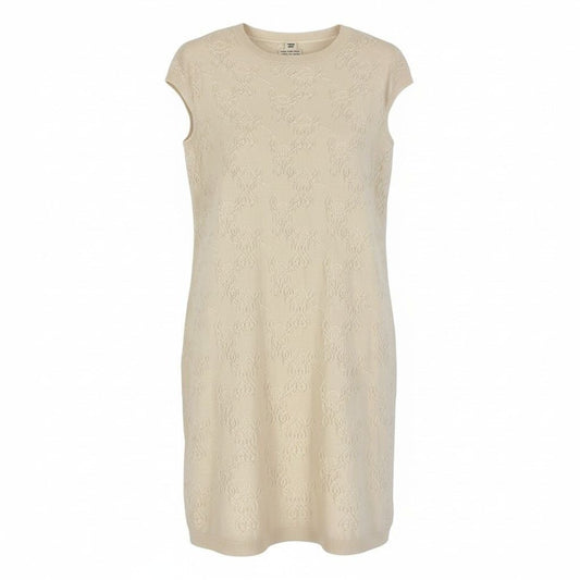 Hermes Id7 French Sleeve Silk Blend Knit Dress 36 Ivory Cashmere Sweater
