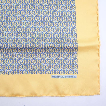 Hermes Carré 42 Chain Silk Beige Women's Scarf