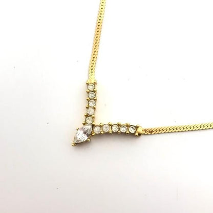 Dior Stone Necklace Gold