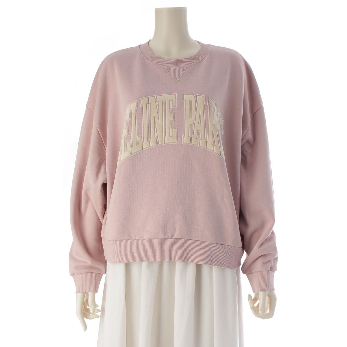 Celine Cotton Logo Sweatshirt Pink XS