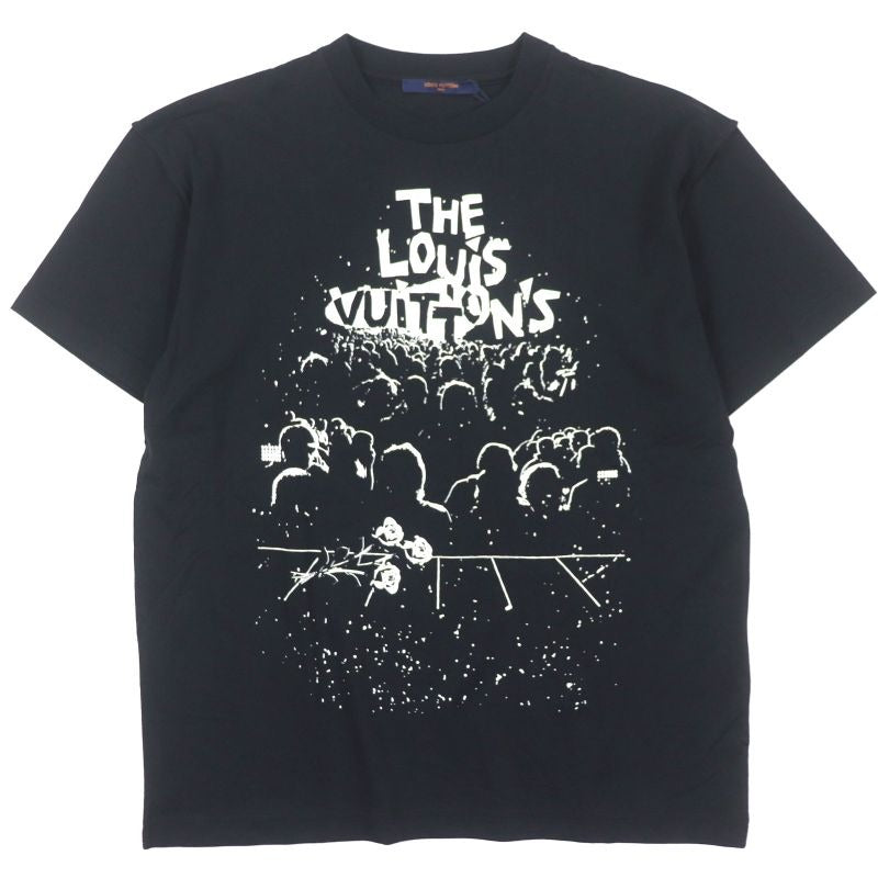 Louis Vuitton 23 SS 100% Cotton Concert Print Inside Out Short Sleeve Black