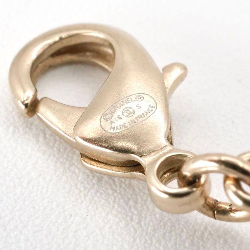 Chanel Necklace Pendant Choker Gold Silver Pink Coco Mark Long Necklace