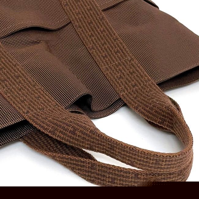 Hermes Tote Bag Her Line Cabas Brown Yale Excellent Condition