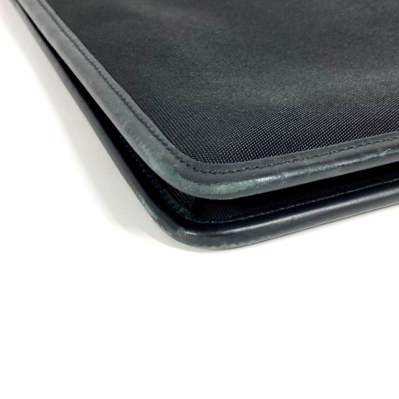 Gucci Clutch Bag Logo 108841 Nylon/leather Black