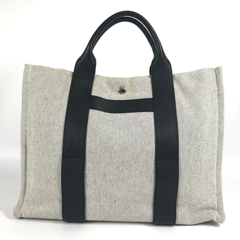 Hermes Handbag Sac Arne MM Sac Arne MM Toile Ash Black