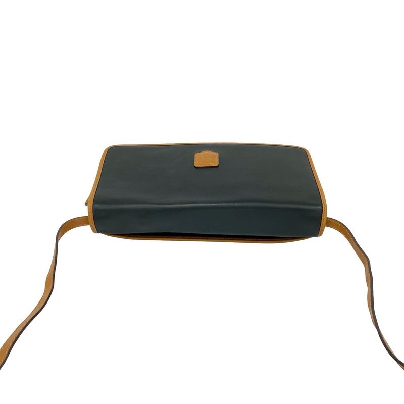 Celine Vintage Triomphe Logo Leather Shoulder Bag Pochette
