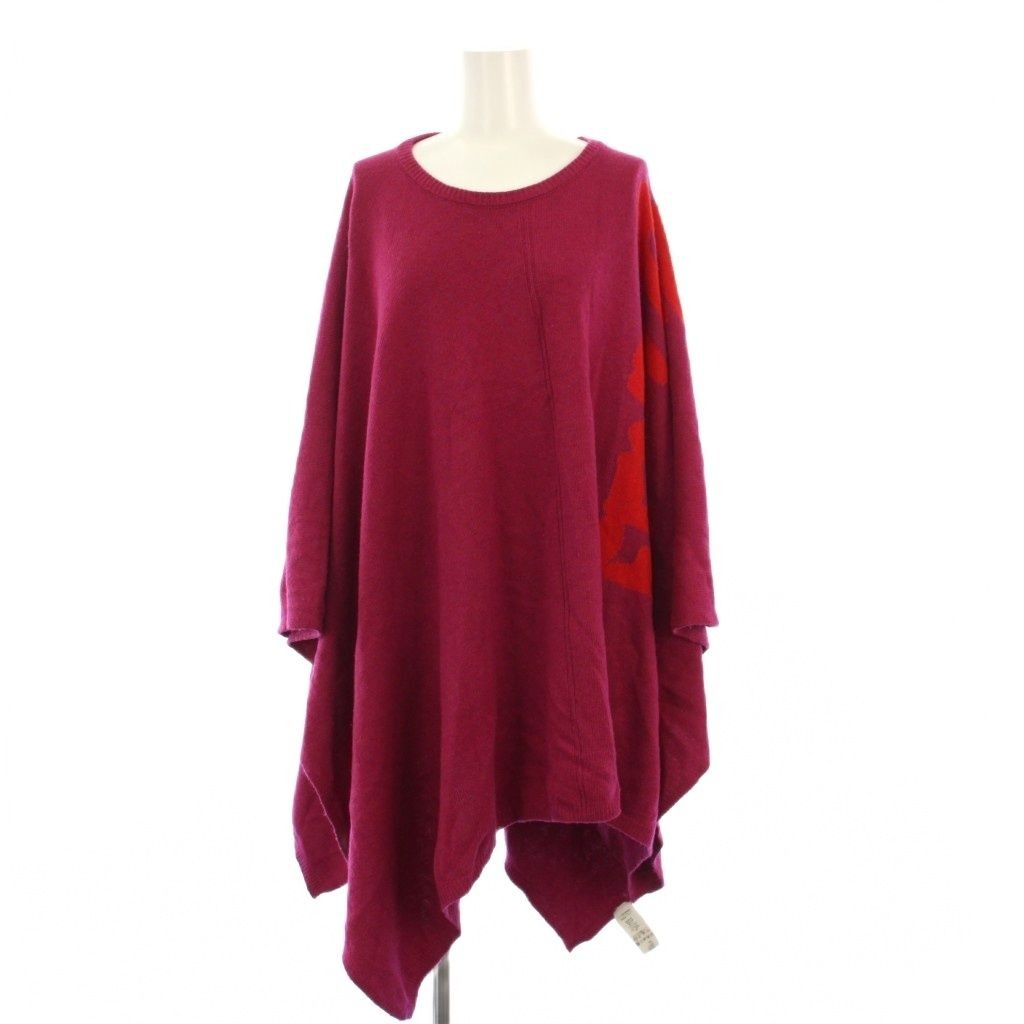 Fendi Knit Poncho Cashmere Blend Logo 5 Pink Jkoxv KH