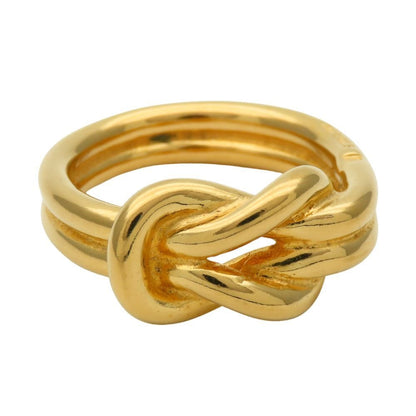 Hermes Scarf Ring Head Metal Gold Plated