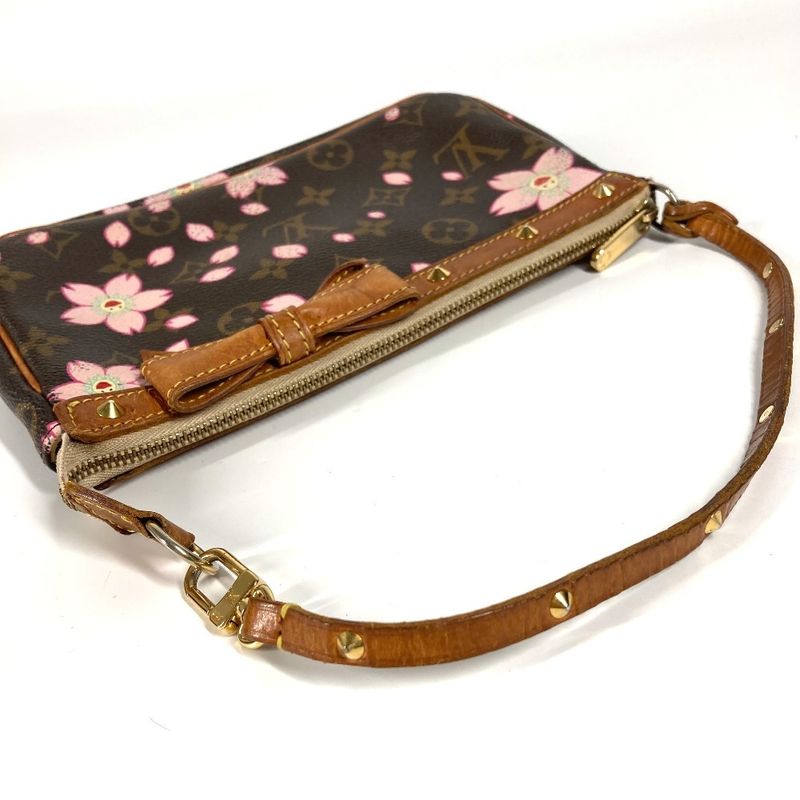 Louis Vuitton Handbag Pochette Accessoire M92006 Monogram Cherry Blossom Canvas