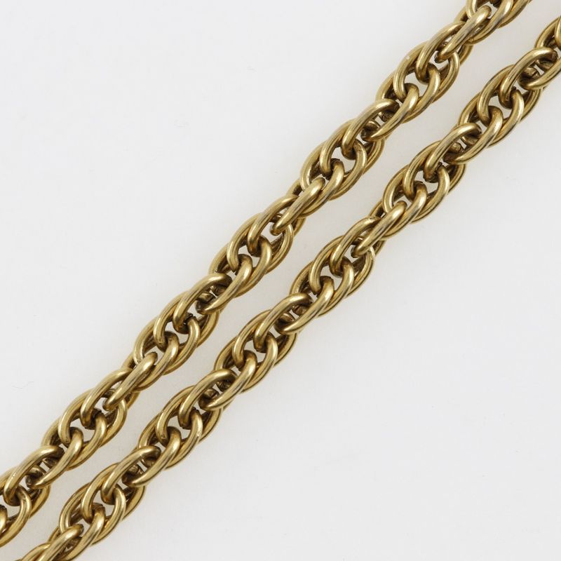 Chanel Long Chain Vintage Gold Plated Ladies 90.2g Necklace