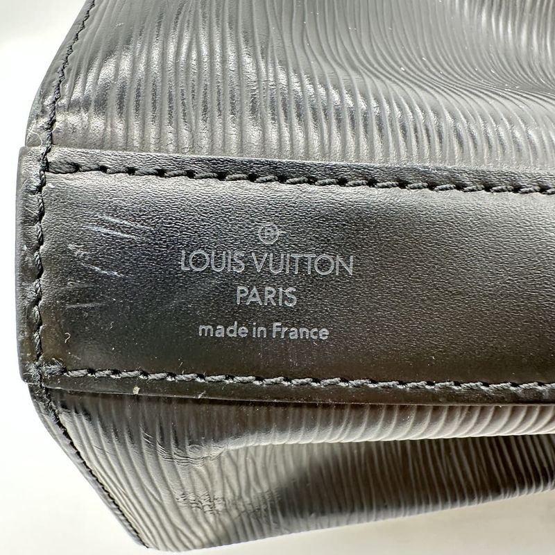 Louis Vuitton M80153 Sac Ad Shoulder Bag Epi Leather Noir Black Ladies Men