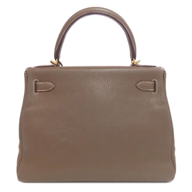Hermes Kelly 28 Inside Stitched Etape Gold Hardware Handbag Taurillon Women