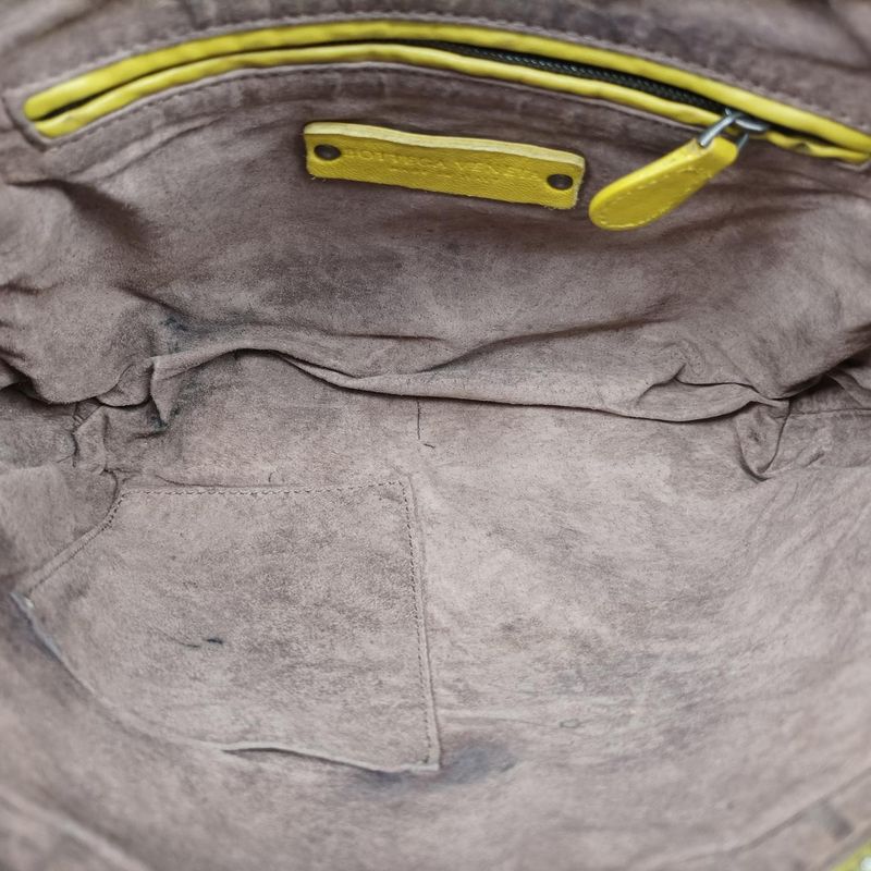 Bottega Veneta Nodini Intrecciato Yellow Lambskin B03159015t