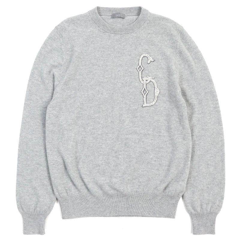 Dior Homme 23 AW 343 M640 At721 100% Cashmere CD Interlaced Long Sleeve