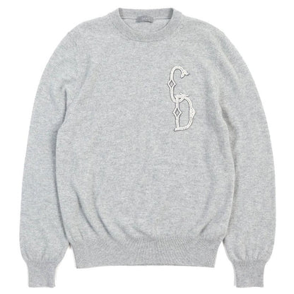 Dior Homme 23 AW 343 M640 At721 100% Cashmere CD Interlaced Long Sleeve