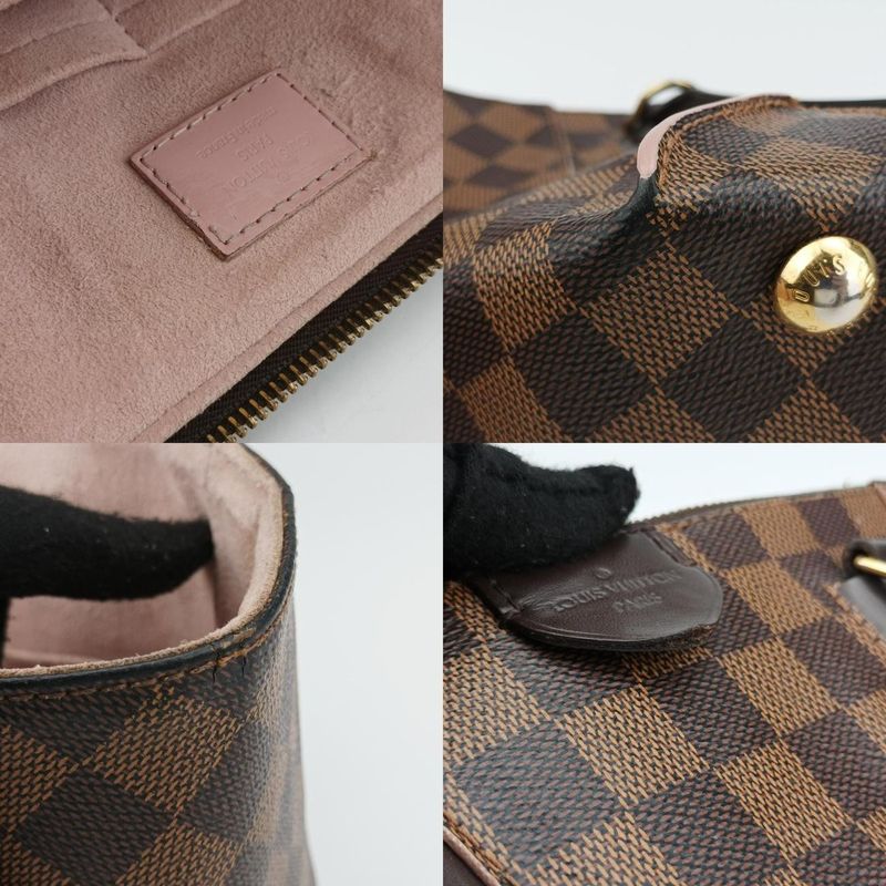 Louis Vuitton Caisa Tote PM Brown Rose Ballerine Damier Canvas N41554 Unknown