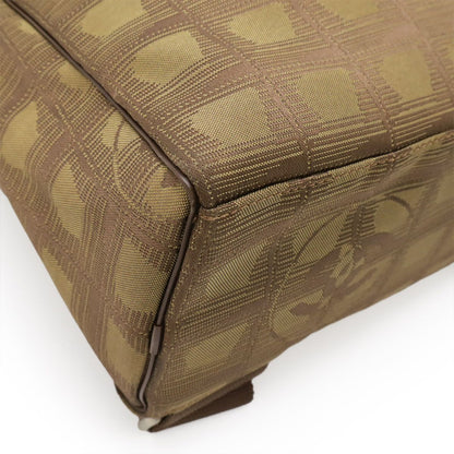 Chanel New Travel Line Backpack Sac Backpack Shoulder Bag 2WAY Nylon Jacquard