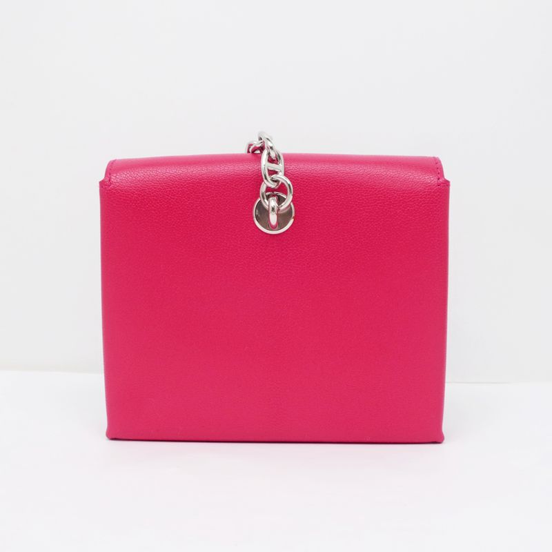 Hermes Chaine D'ancre Compact Wallet Chevre Pink Svhardware B Engraved