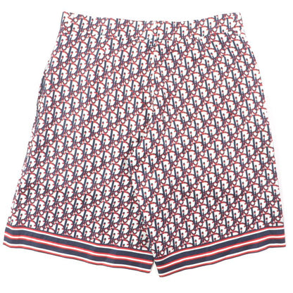  DIOR Homme 20SS 013c121a4751 Silk Obscure Pixel Bermuda Shorts White Navy Red