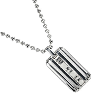 Tiffany & Co Atlas Bar Ball Chain Silver 925 19.2 g Necklace