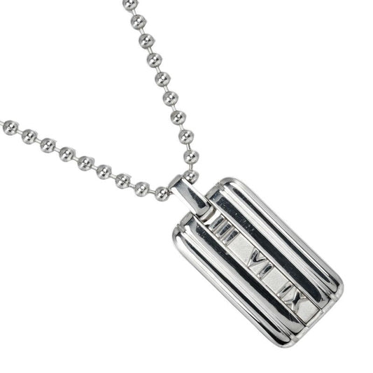 Tiffany & Co Atlas Bar Ball Chain Silver 925 19.2 g Necklace