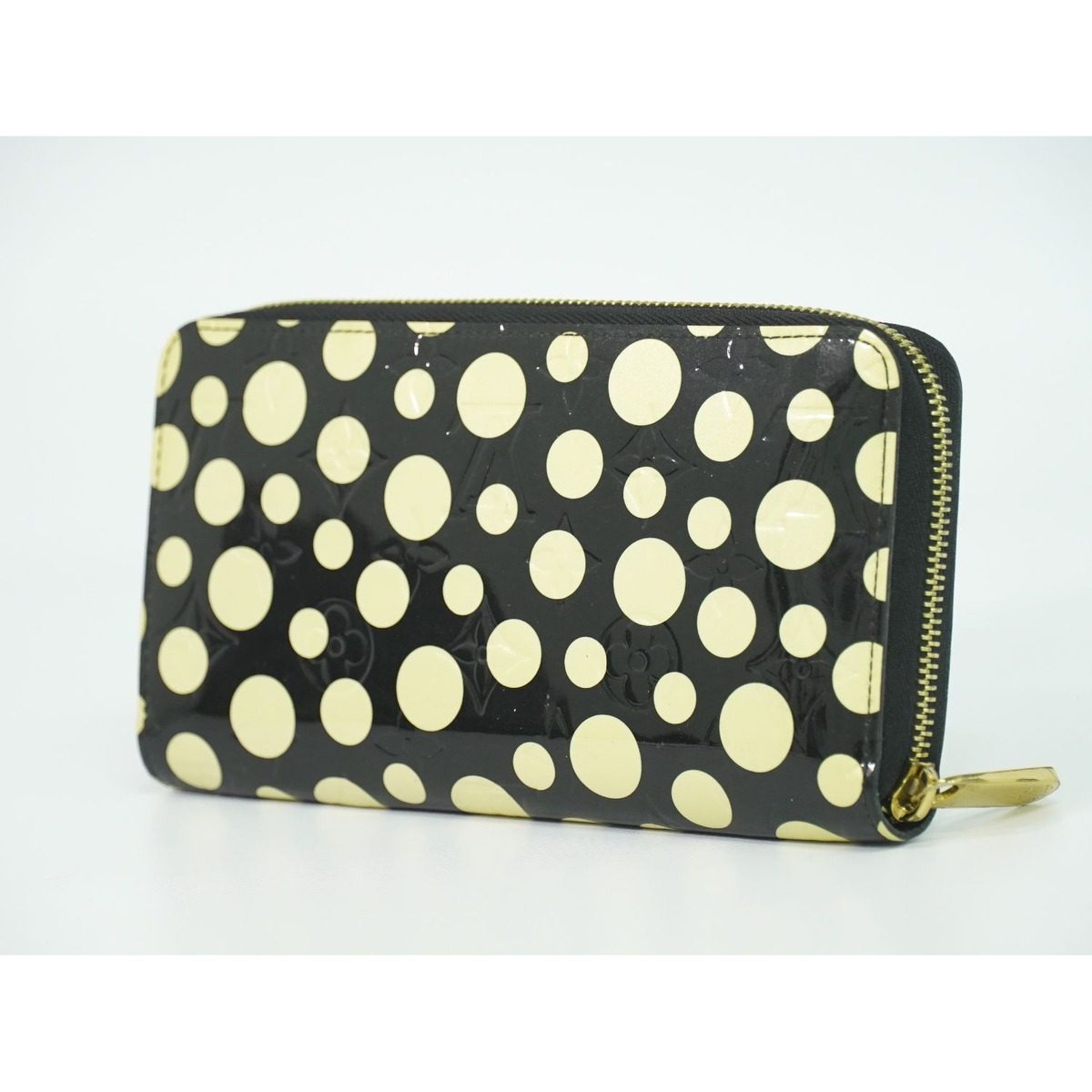 Louis Vuitton LV Zippy Wallet Monogram Vernis Dot Infinity Yayoi Kusama Black — view 2