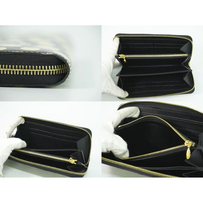 Louis Vuitton LV Zippy Wallet Monogram Vernis Dot Infinity Yayoi Kusama Black — view 8