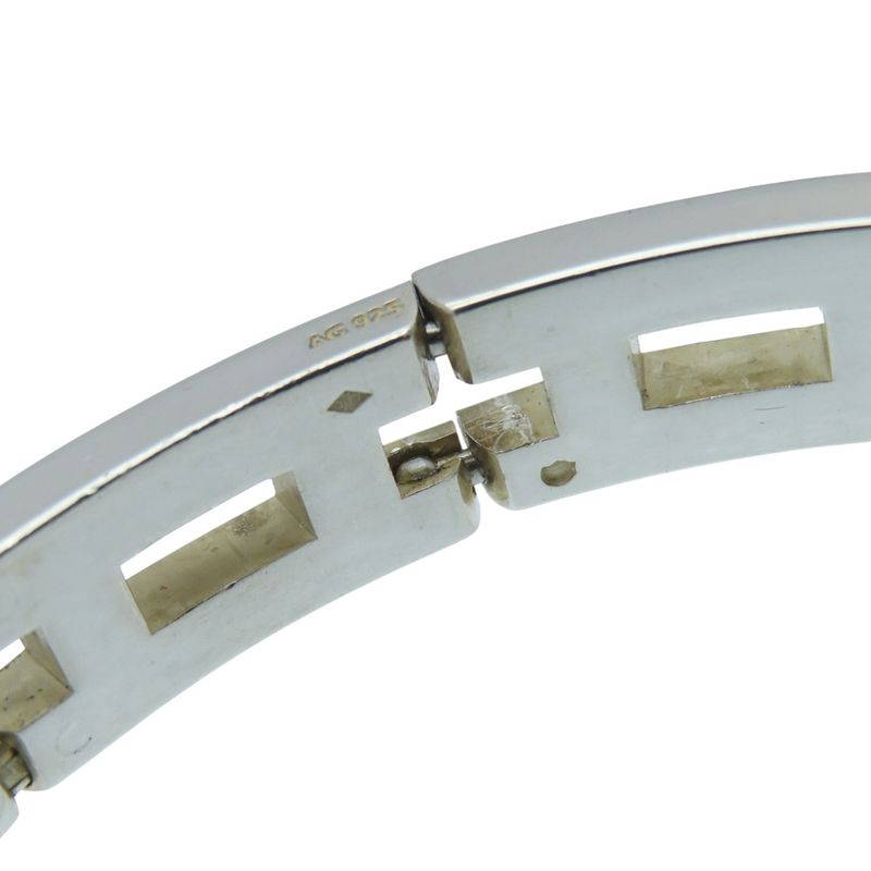 Hermes Vintage H Motif Silver 925 Bracelet Bangle Accessory 0912hermes Men's