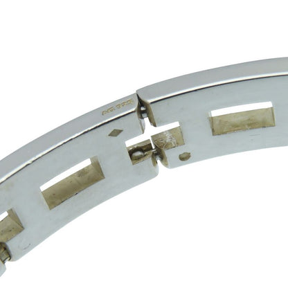 Hermes Vintage H Motif Silver 925 Bracelet Bangle Accessory 0912hermes Men's