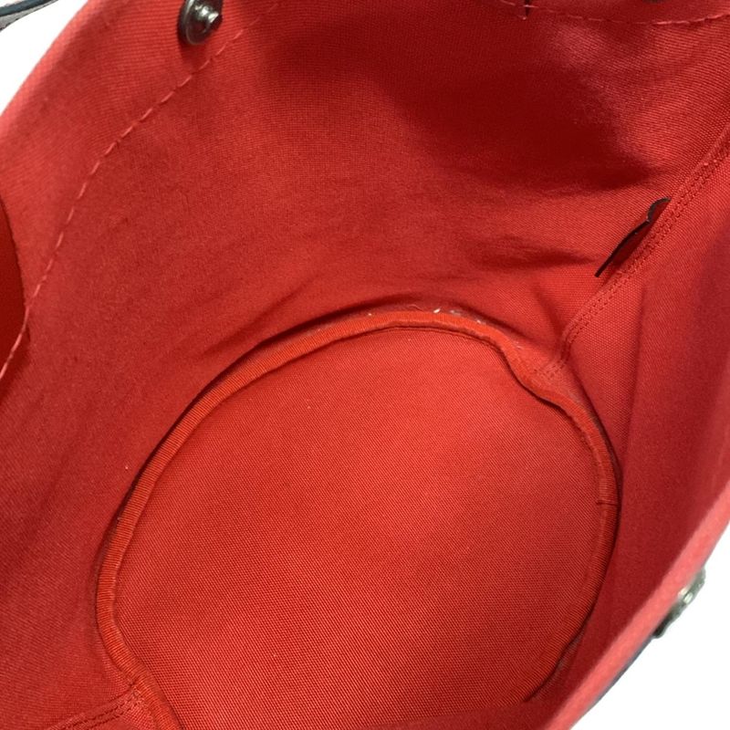 Prada Tote Bag - Navy And Red Leather