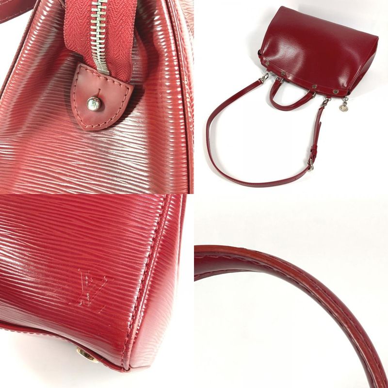 Louis Vuitton Handbag Blair MM M4030e Epi Leather Carmine Red