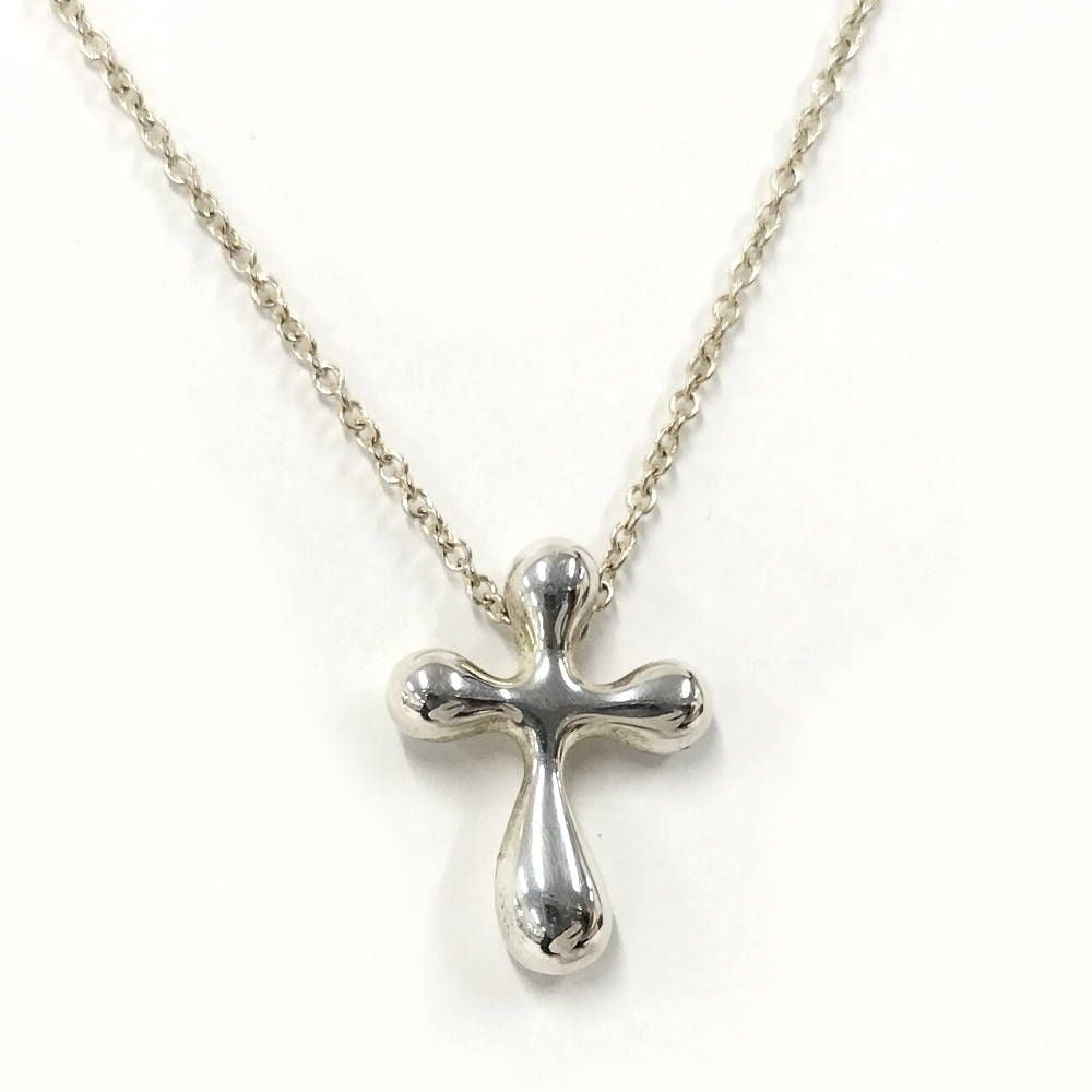 Tiffany & Co. Necklace Small Cross Elsa Peretti Silver
