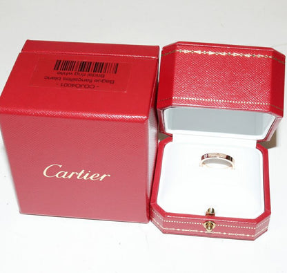Cartier Ring 18K Pink Gold Diamond 1P (003ct) C De Cartier Ring Engraved Ring