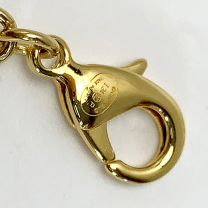 Chanel No5 Denim Plated I24p Gold Blue Accessory Necklace Ladies