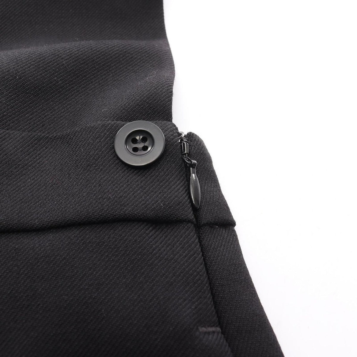 Prada Dress Back Cles Suspender Gabardine Mini Wool Jumper Skirt Sweater — view 6