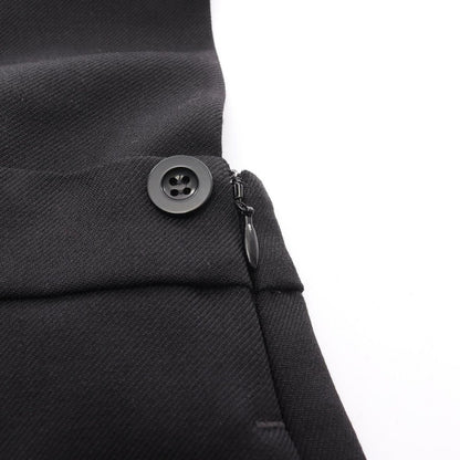 Prada Dress Back Cles Suspender Gabardine Mini Wool Jumper Skirt Sweater — view 6
