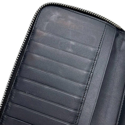 Loewe Round Zipper Long Wallet Khaki Yellow Beige Brown