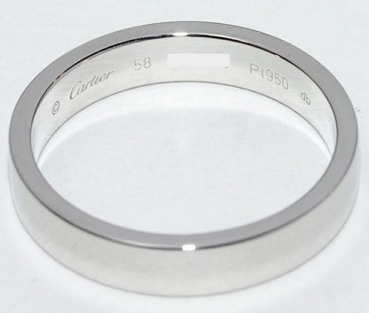 Cartier Ring Pt950 C De Cartier Ring Engraved Ring Width 4mm (016in) B40981