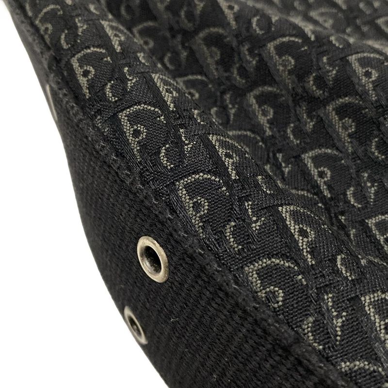 Dior/christian Dior Shoulder Bag Street Chictrotter Black And Gray Leather