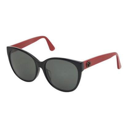 Gucci Interlocking Sunglasses Red Black Bicolor Acetate Eyewear